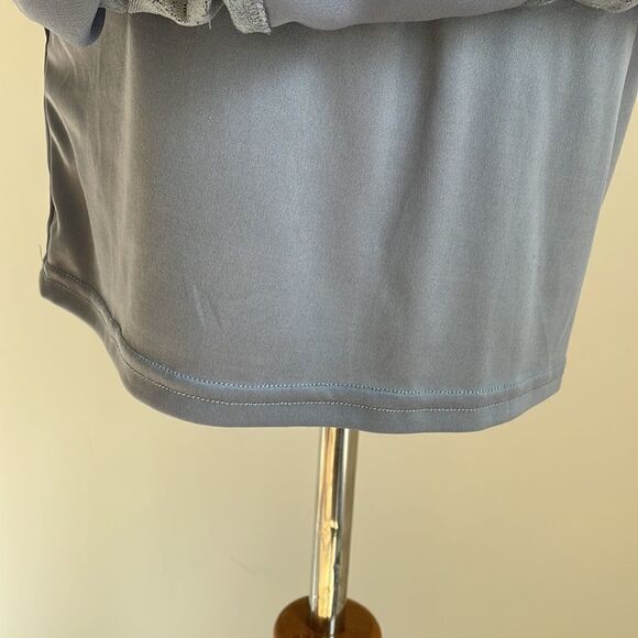 Maxi grey and lacy open back dress by love culture size Small - Picture 10 of 13